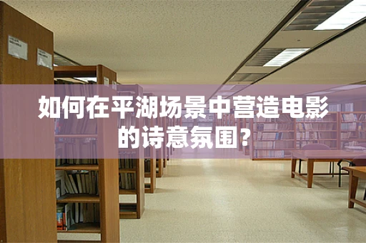 如何在平湖场景中营造电影的诗意氛围？