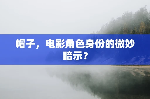 帽子，电影角色身份的微妙暗示？