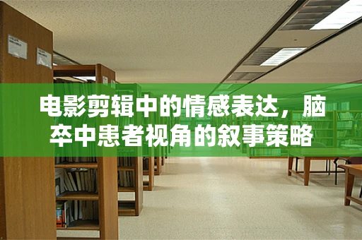 电影剪辑中的情感表达，脑卒中患者视角的叙事策略