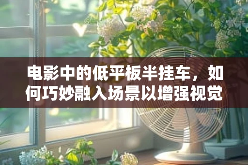 电影中的低平板半挂车，如何巧妙融入场景以增强视觉冲击力？