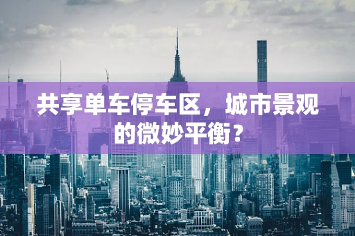 共享单车停车区，城市景观的微妙平衡？