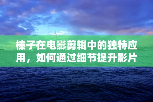 榛子在电影剪辑中的独特应用，如何通过细节提升影片质感？