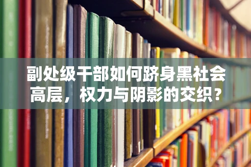 副处级干部如何跻身黑社会高层，权力与阴影的交织？