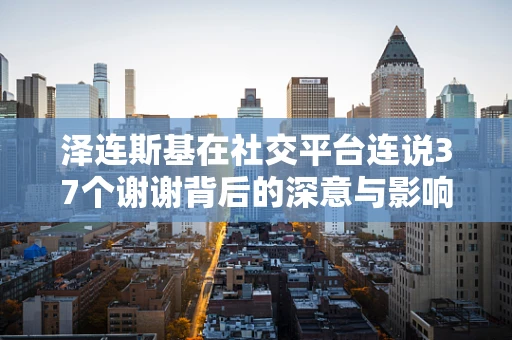 泽连斯基在社交平台连说37个谢谢背后的深意与影响