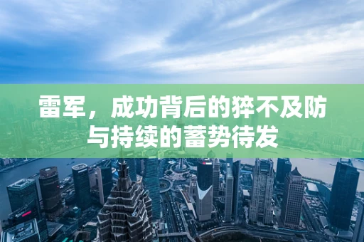 雷军，成功背后的猝不及防与持续的蓄势待发